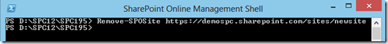 SPOPowerShellRemoveSPOSite SPOPowerShellRemoveSPOSite