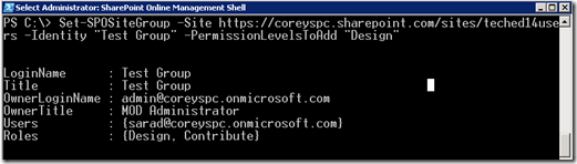 SPOPowerShellSetSPOSiteGroupAddPermissions