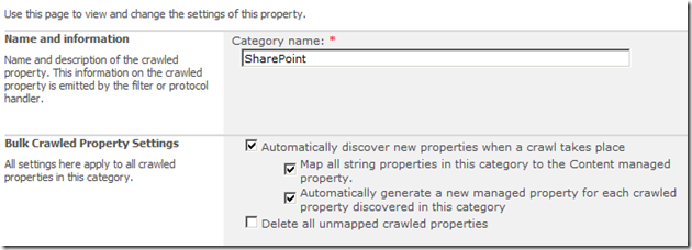 SearchCrawledPropertiesCategorySharePoint SearchCrawledPropertiesCategorySharePoint