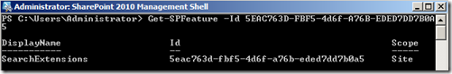 SearchExtensionsFeaturePowerShell SearchExtensionsFeaturePowerShell