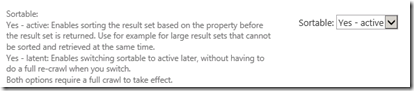 SearchManagedPropertySortable SearchManagedPropertySortable