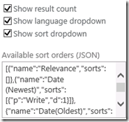 SearchResultsWebPartSortProperties