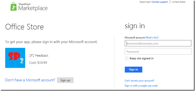 SharePointStoreLiveId SharePointStoreLiveId