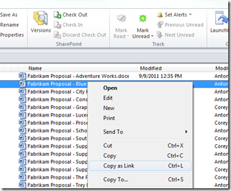 SharePointWorkspaceCopyAsLink SharePointWorkspaceCopyAsLink