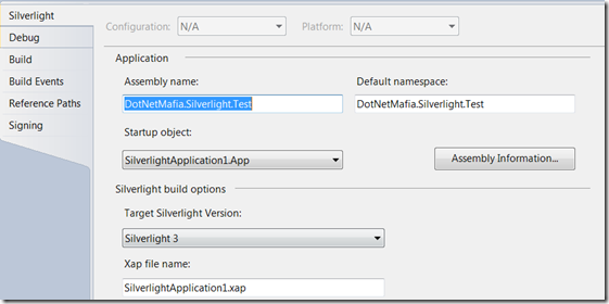 SilverlightProjectProperties1