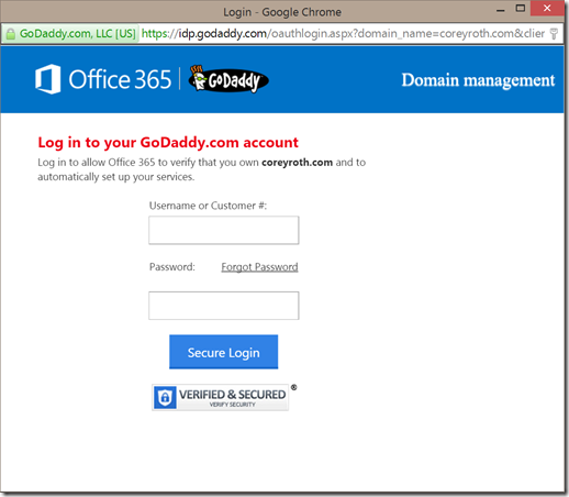 SyncConfirmDomainGoDaddyLogin SyncConfirmDomainGoDaddyLogin