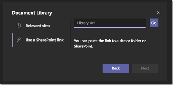 TeamsAddSharePointLink TeamsAddSharePointLink