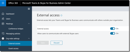 TeamsAdminCenterExternalAccess TeamsAdminCenterExternalAccess