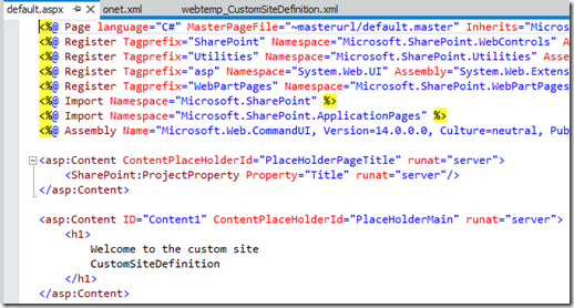 VS11SiteDefinitionDefaultAspx VS11SiteDefinitionDefaultAspx