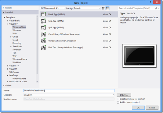 VS12NewWindowsStoreApp VS12NewWindowsStoreApp