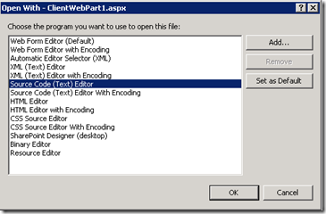 VS12OpenWithEditorList VS12OpenWithEditorList