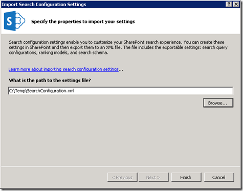 VS2012SearchConfigurationImportSettings VS2012SearchConfigurationImportSettings