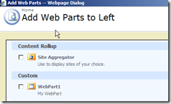 VSS2010Wss3WebPartAdd