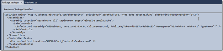 VSS2010Wss3WebPartManifest