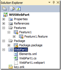 VSS2010Wss3WebPartSolutionExplorer