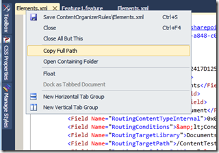 VisualStudioContextMenuFile