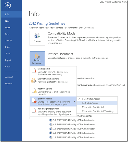 WordRestrictAccess WordRestrictAccess